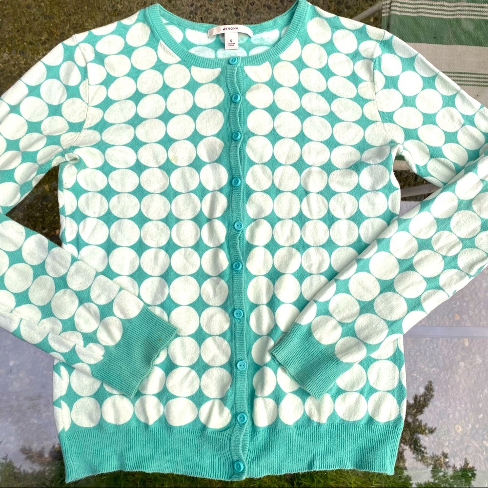 ✨3/$10✨ Merona Light Blue Print Button Up Sz S